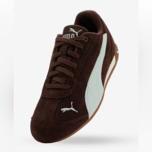 PUMA Replicatch Sneaker Women's Brown Suede/Lt Blue Size 7 NWOT
-